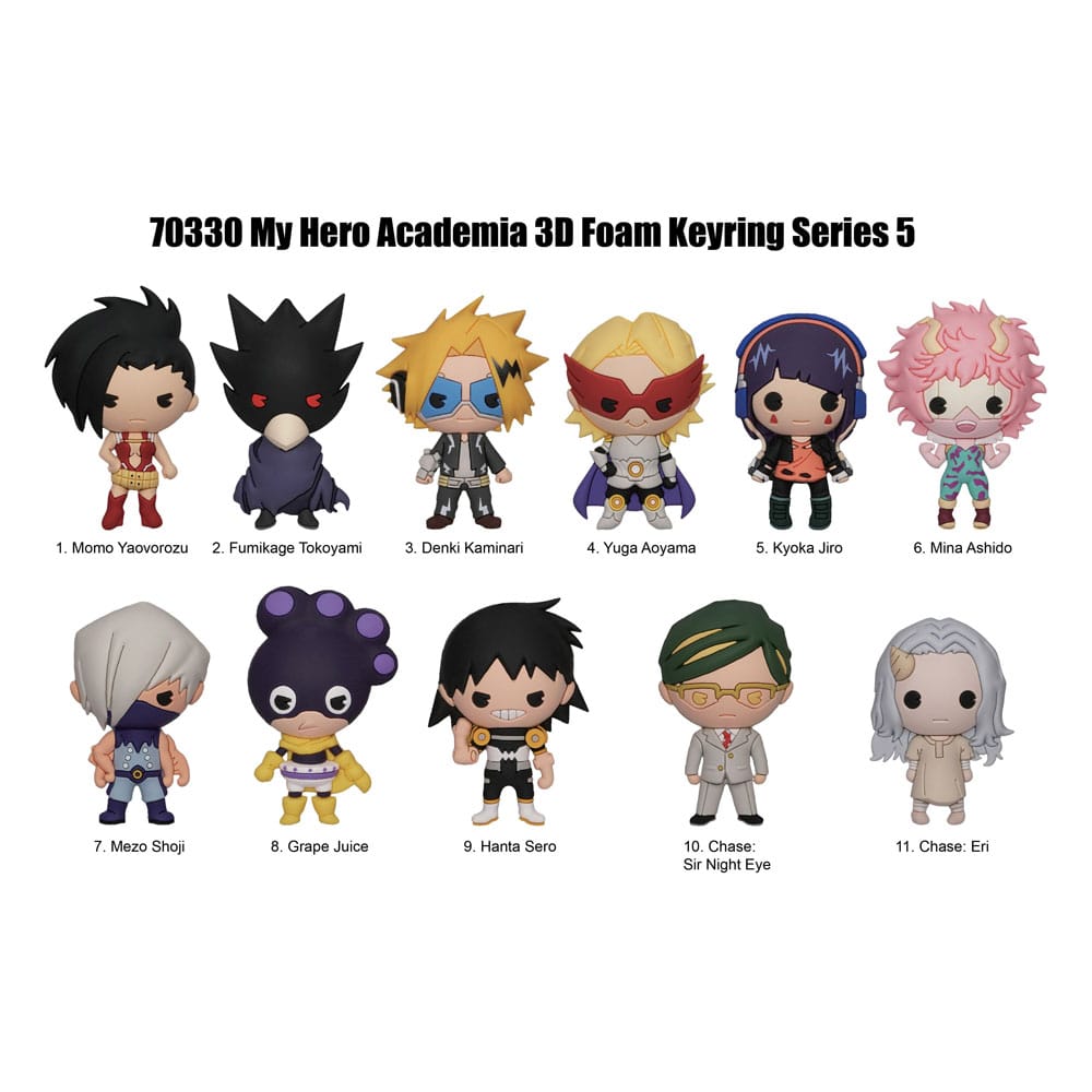 My Hero Academia 3D Foam Bag Clips Series 5 Display (24) P051514