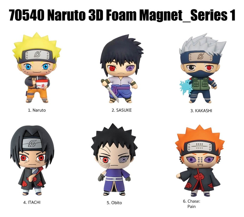 Naruto Magnets blind pack Display (12) P071178