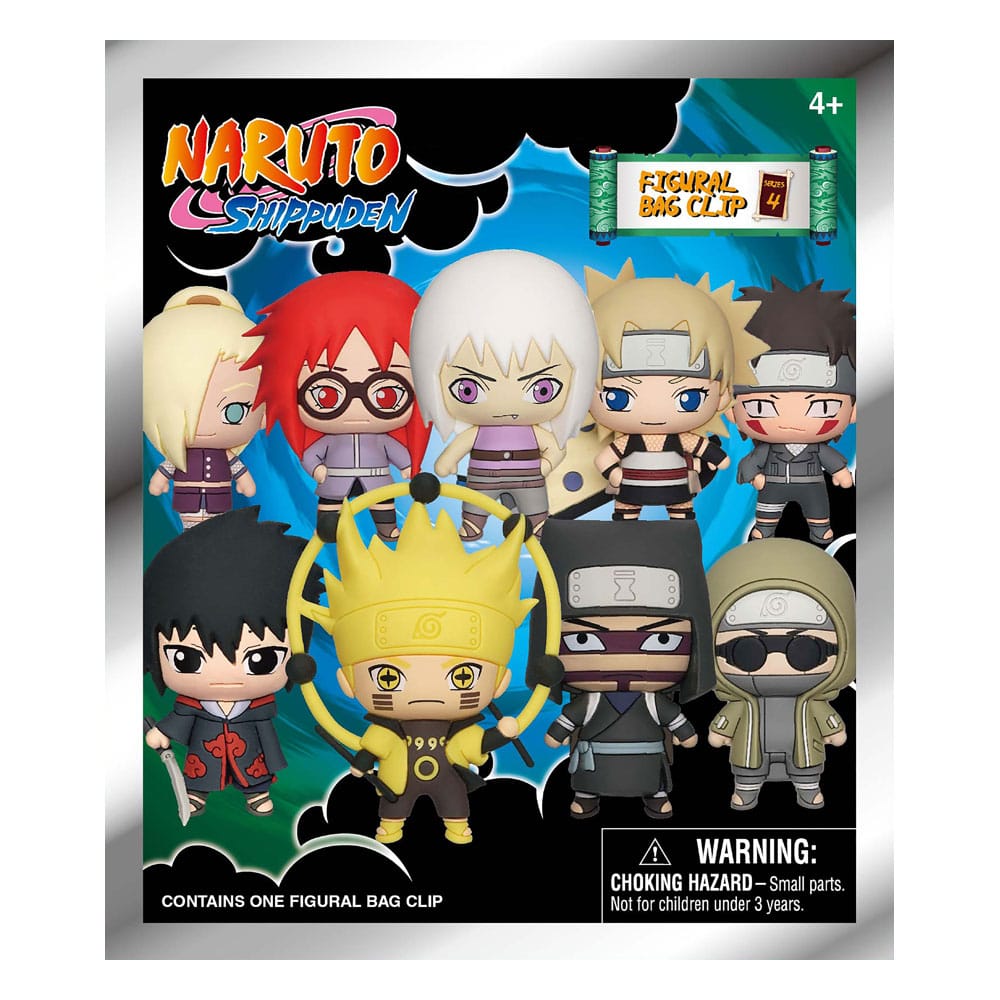 Naruto Shippuden 3D PVC Bag Clips Series 4 Display (24) P051522