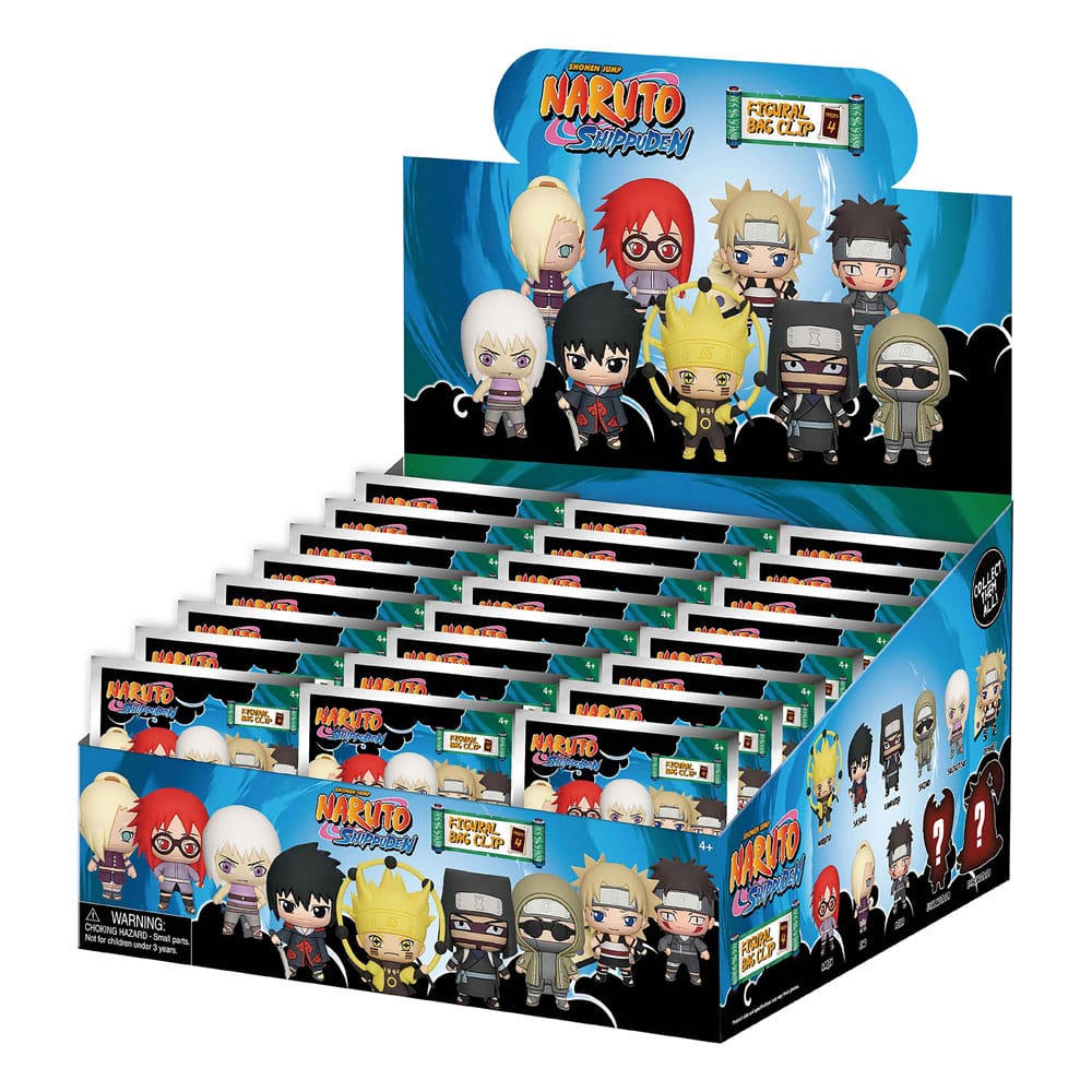 Naruto Shippuden 3D PVC Bag Clips Series 4 Display (24) P051522