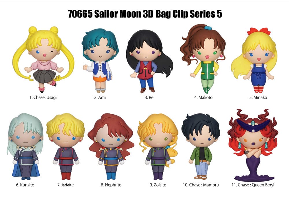 Sailor Moon 3D PVC Bag Clips Series 5 Display (24) P051532