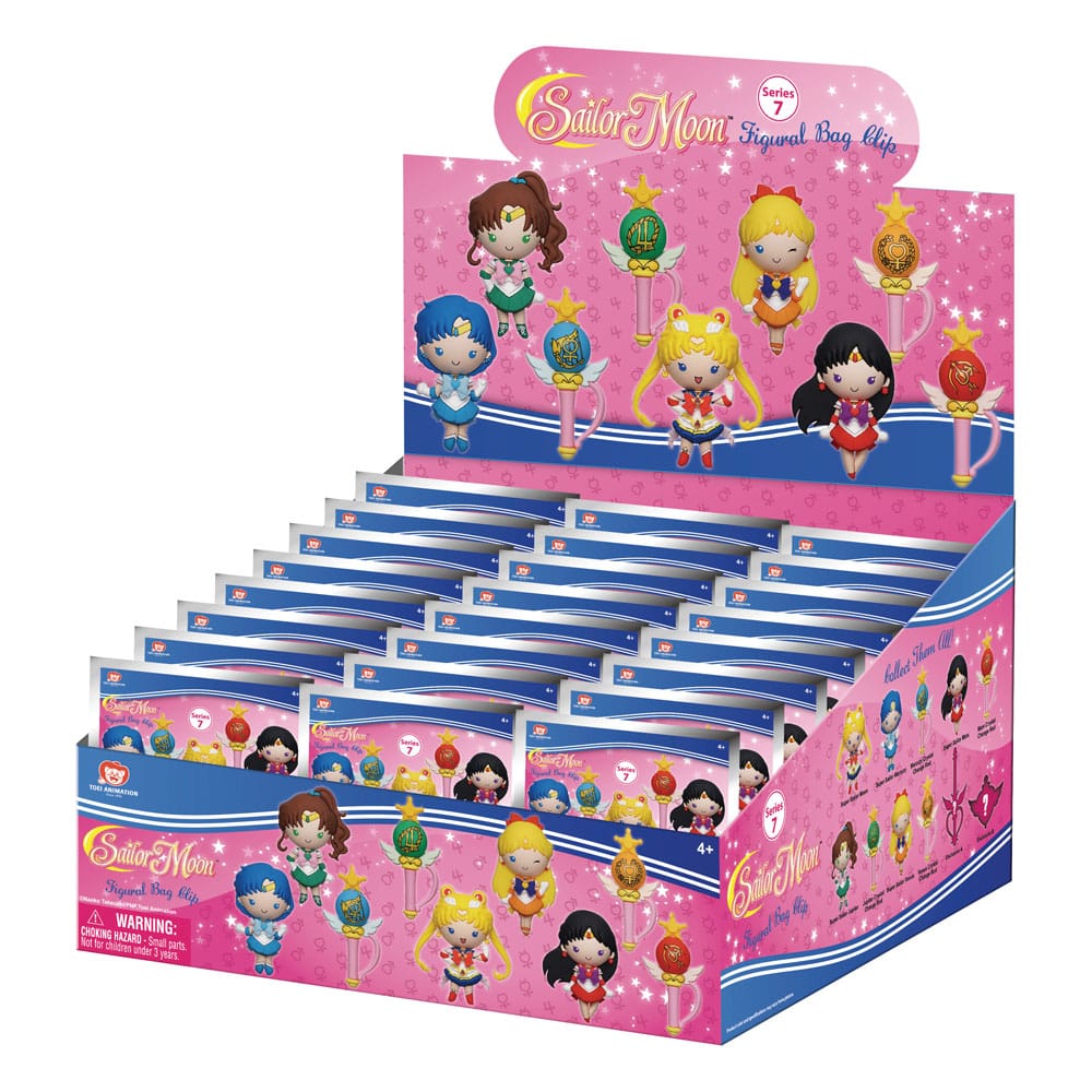 Sailor Moon 3D PVC Bag Clips Series 7 Display (24) P051534