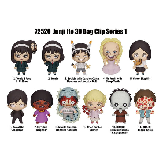 Junji Ito Collection PVC Bag Clips Series 1 Display (24) P051543
