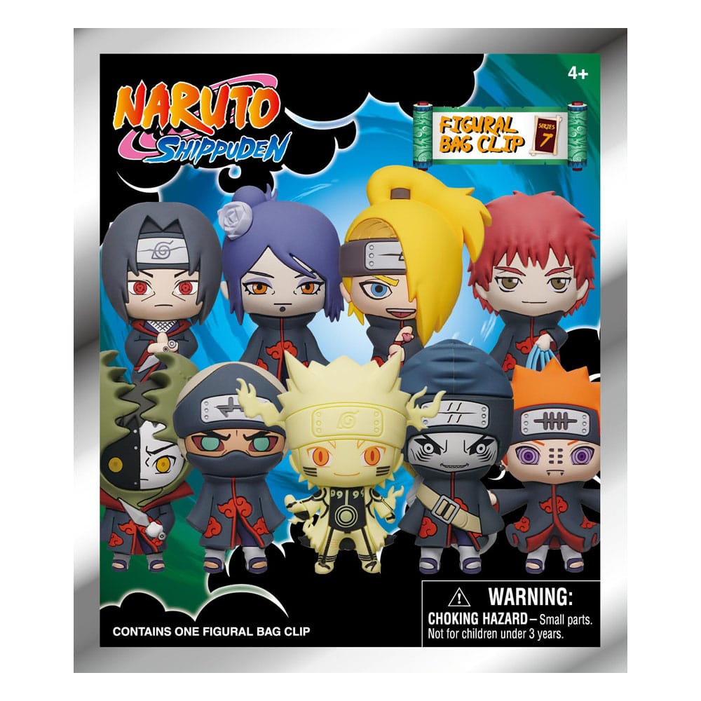 Naruto 3D Foam Bag Clips Series 7 Display (24) P051551