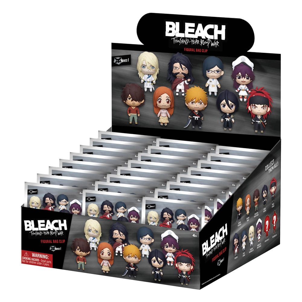 Bleach Thousand-Year Blood War 3D Foam Bag Clips Series 1 Display (24) P067777