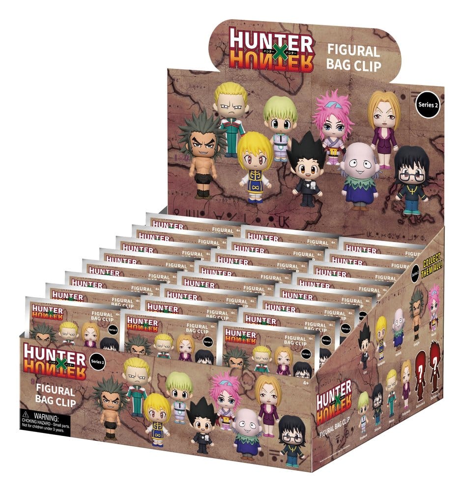 Hunter × Hunter 3D Foam Bag Clips Series 2 Display (24) P073287