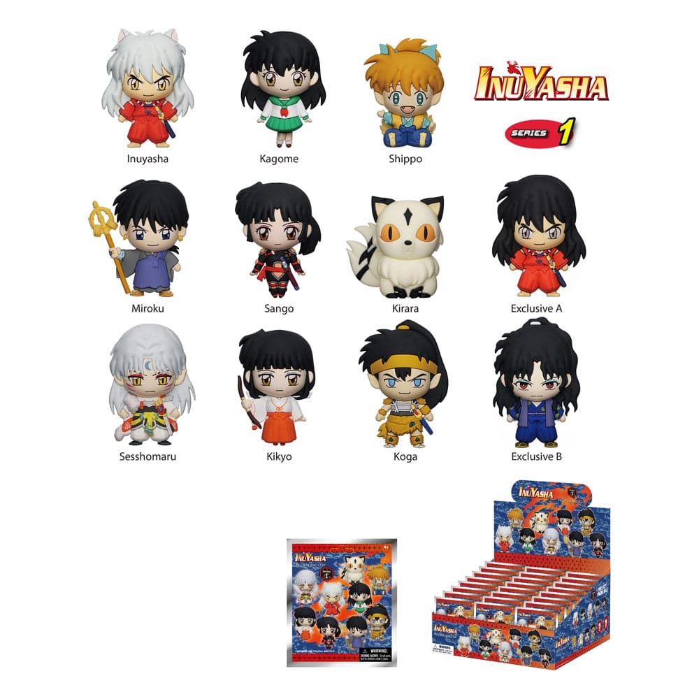 Inuyasha PVC Bag Clips Series 1 Display (24) P051558