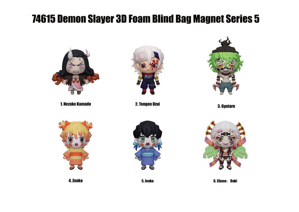Demon Slayer Magnets blind pack Series 5 Display (12) P067779