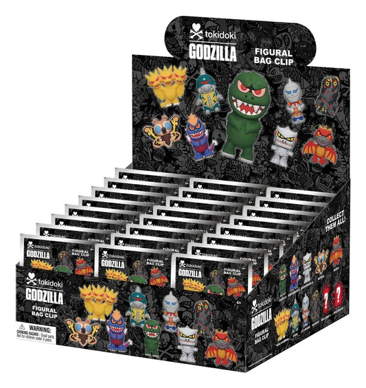 Tokidoki x Godzilla 3D Foam Bag Clips Display (24) P074614