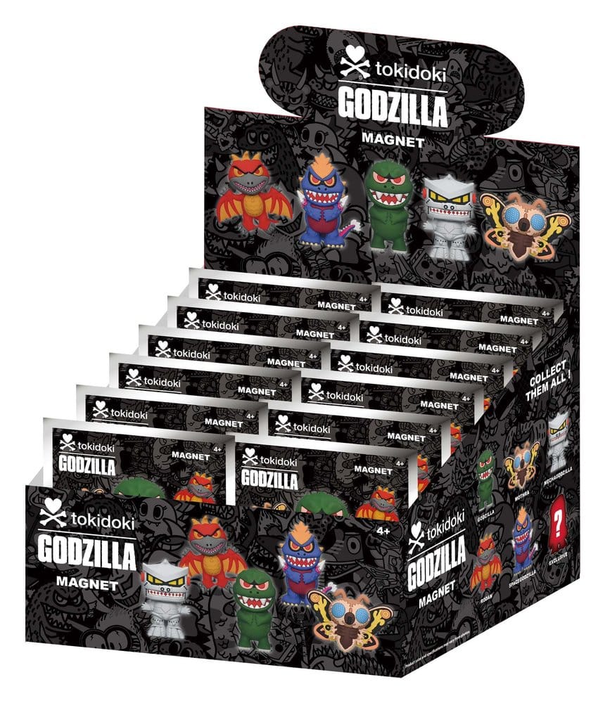 Tokidoki x Godzilla Magnets Blind Pack Serie 1 Display (12) P074615