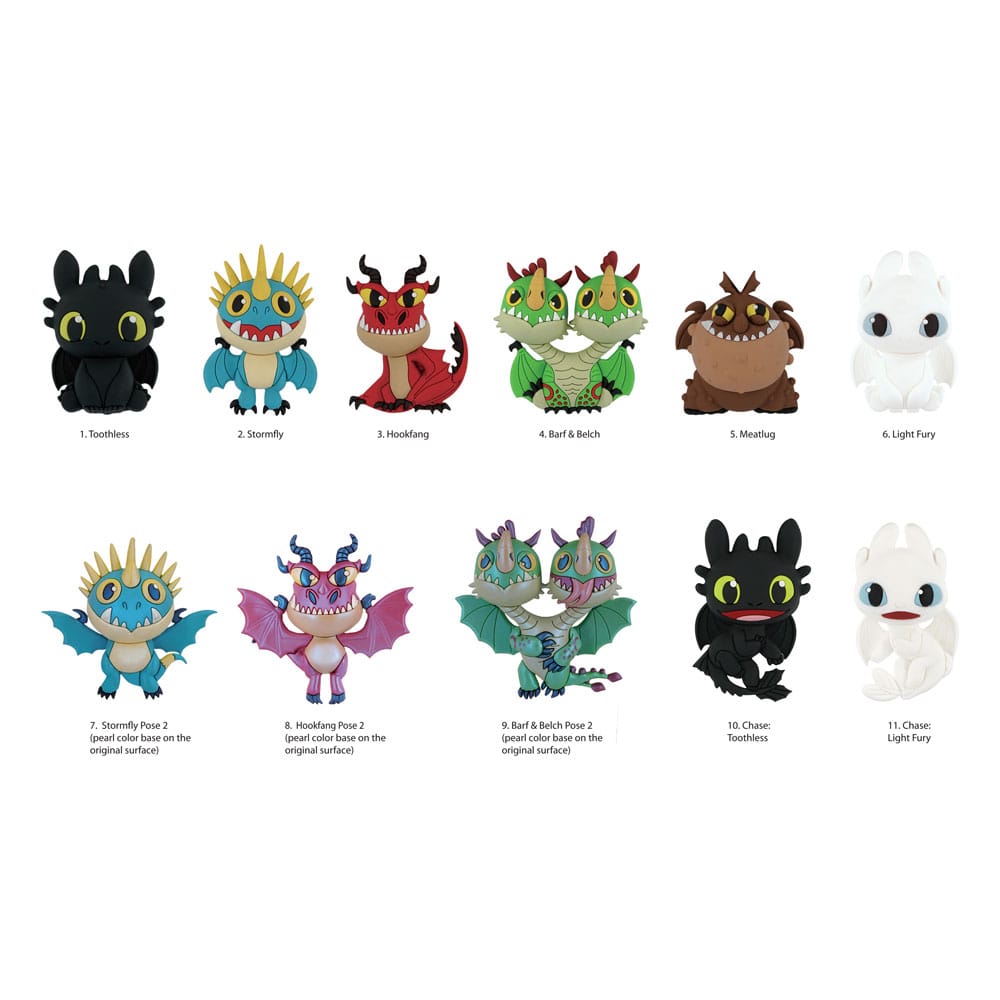 How to Train Your Dragon 3D PVC Bag Clips Series 1 Display (24) P051591
