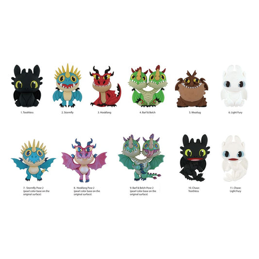 How to Train Your Dragon 3D PVC Bag Clips Series 1 Display (24) P051591