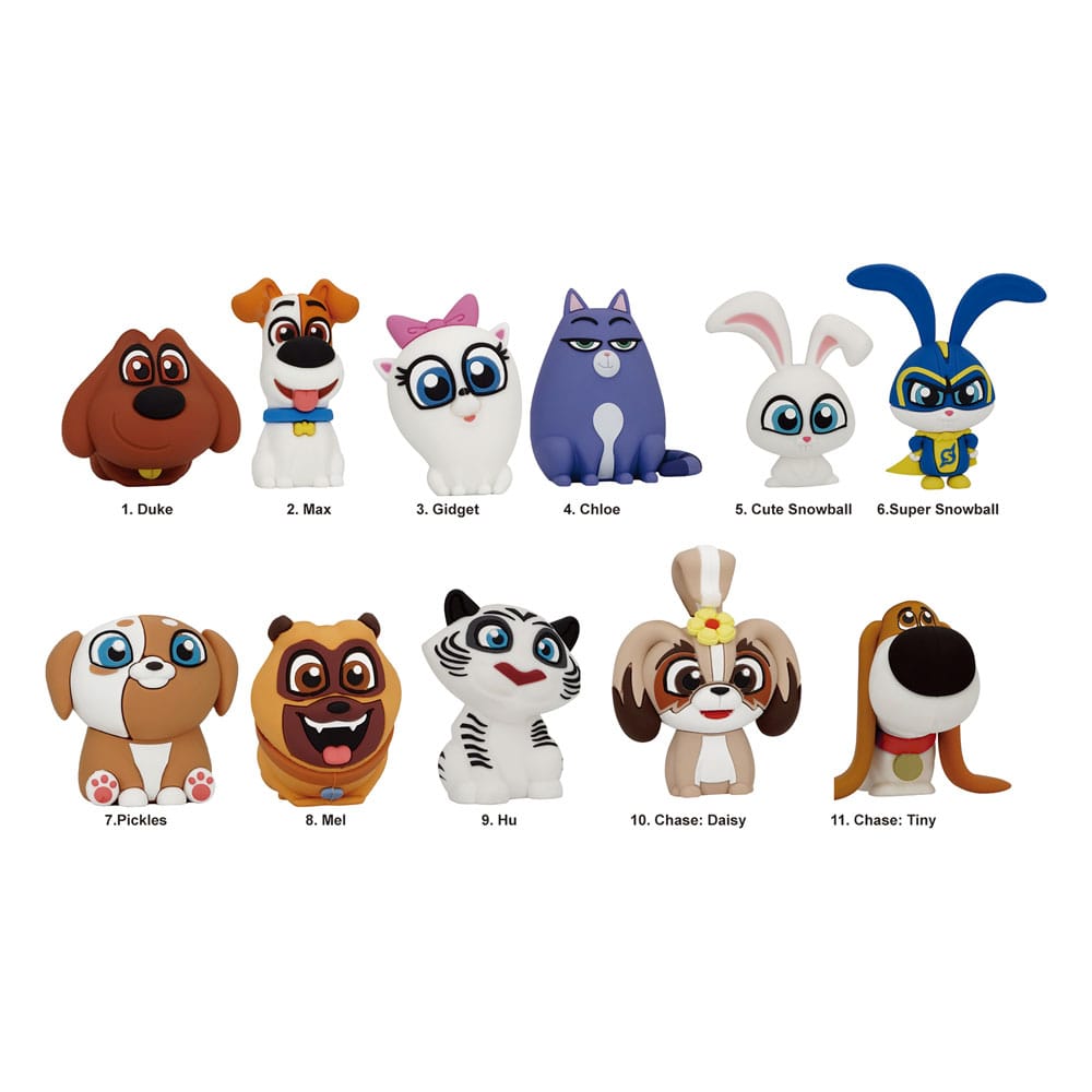 The Secret Life of Pets 3D PVC Bag Clips  Series 1 Display (24) P051592