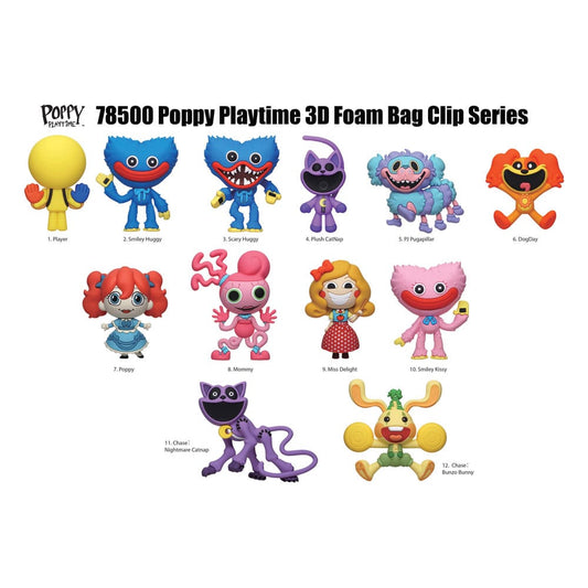 Poppy Playtime PVC Bag Clips Series 1 Display (24) P051616