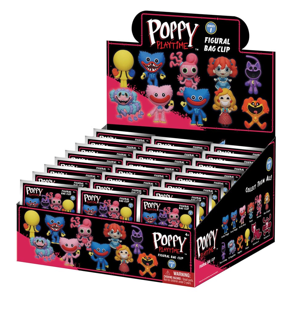 Poppy Playtime PVC Bag Clips Series 1 Display (24) P051616