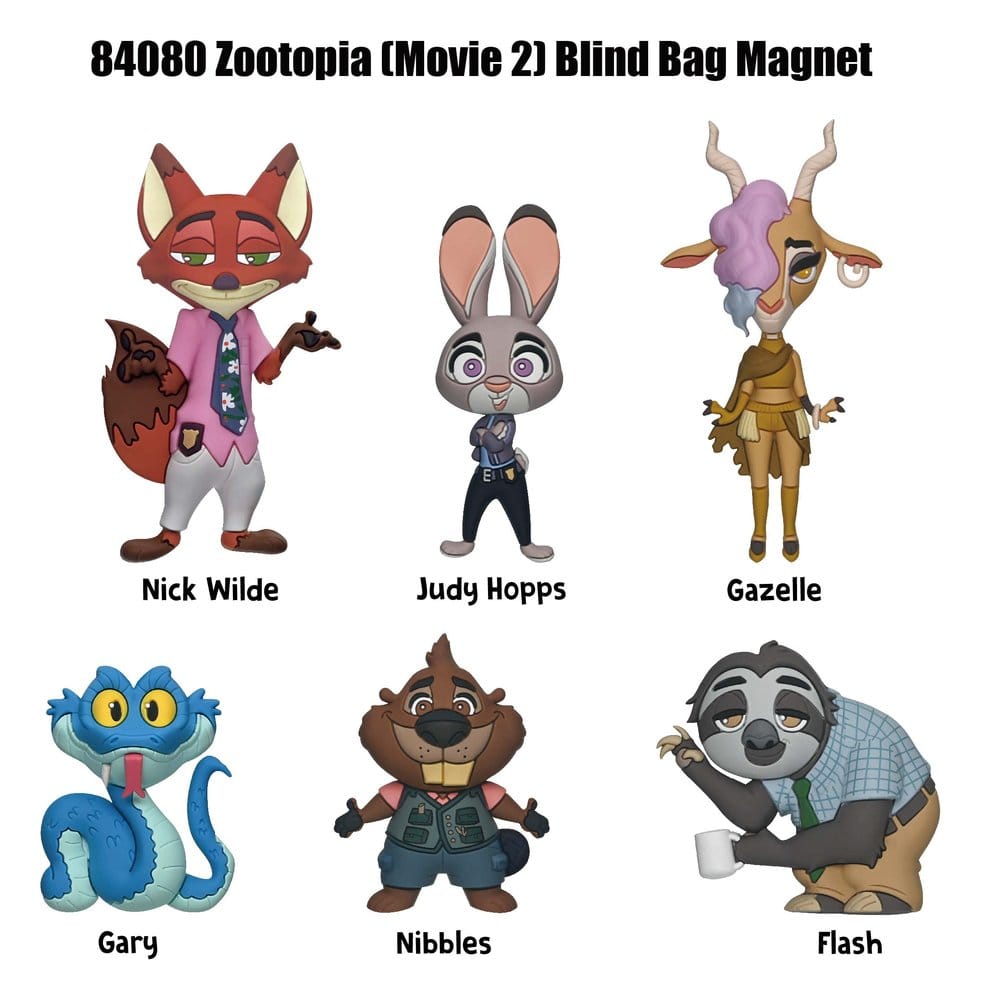 Zootopia 2 Magnets blind pack Series 1 Display (12) P073292