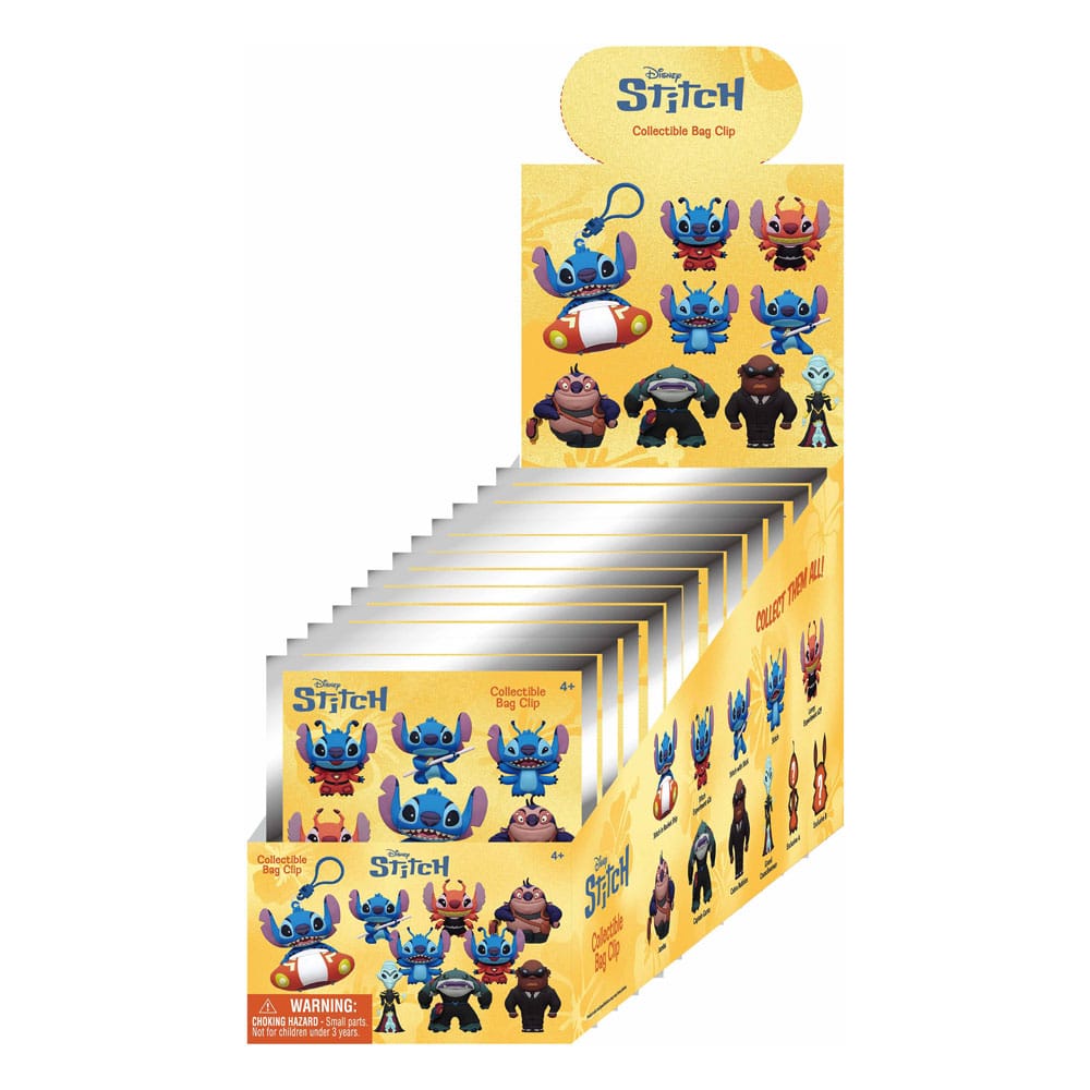 Lilo & Stitch 3D Foam Bag Clips Stitch in Space Display (24) P067714
