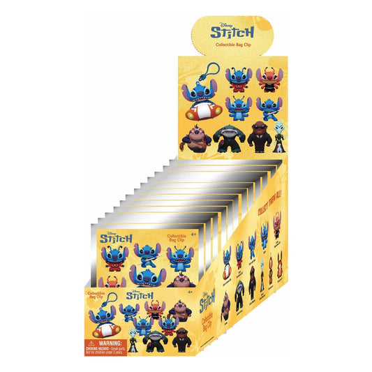 Lilo & Stitch 3D Foam Bag Clips Stitch in Space Display (24) P067714