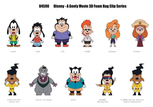 A Goofy Movie 3D Foam Bag Clips Series 74 Display (24) P073296