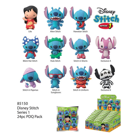 Lilo & Stitch 3D PVC Bag Clips Series 1 Display (24) P051670