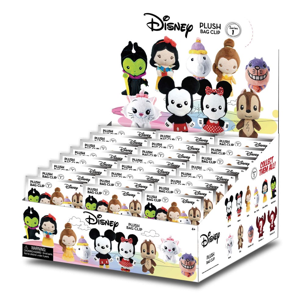 Disney Plush Bag Clips Display (24) P051680