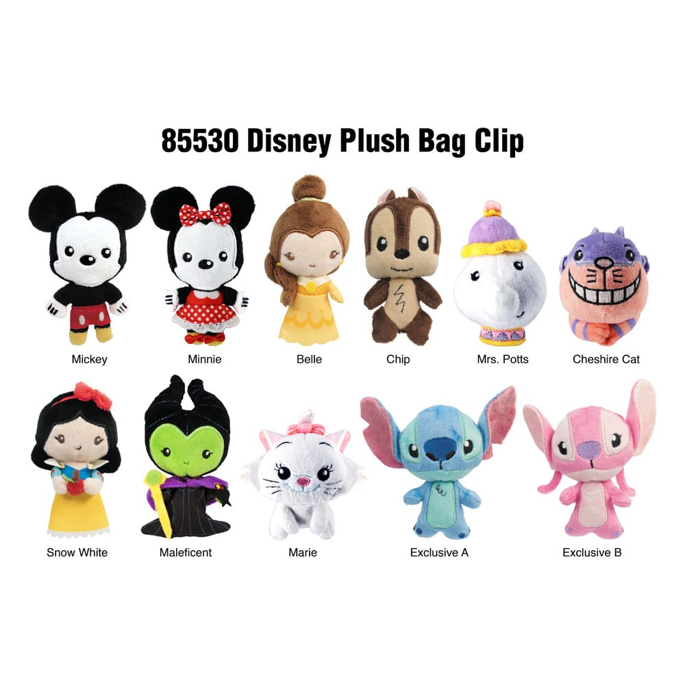 Disney Plush Bag Clips Display (24) P051680