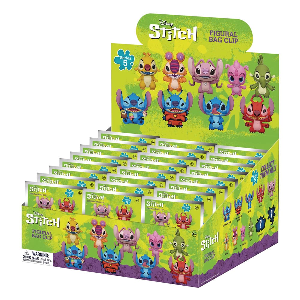 Lilo & Stitch PVC Bag Clips Serie 5 Display (24) P051681