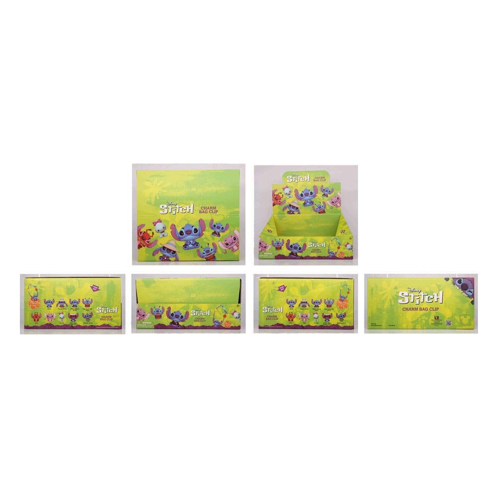 Lilo & Stitch 3D PVC Bag Clips Stitch Charm Display (24) P051696