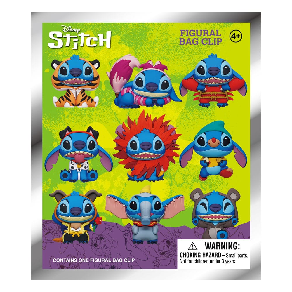 Lilo & Stitch 3D PVC Bag Clips Series 1 Stitch in costume Display (24) P051702