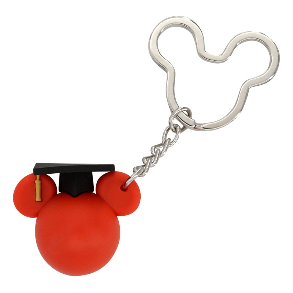 Disney Ball Keychain Mickey Graduation Red P051703