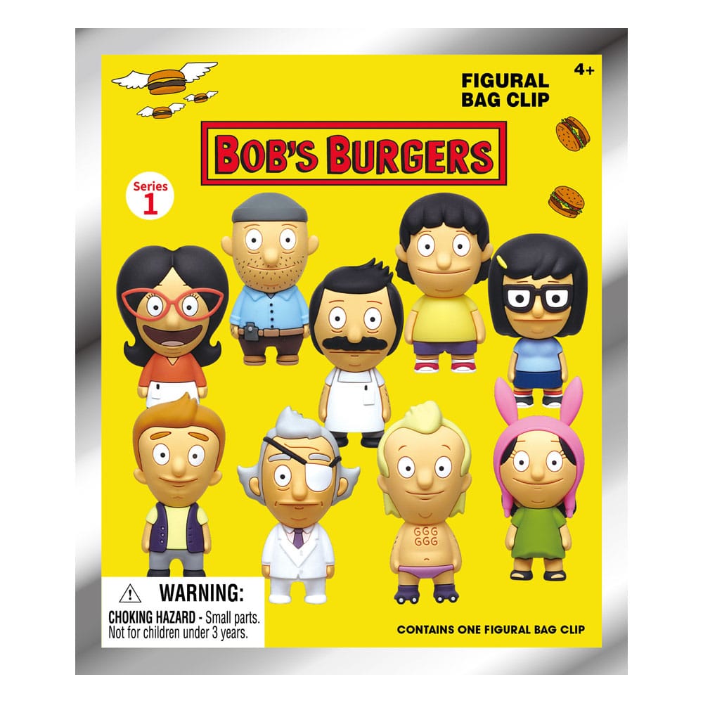 Bob's Burgers 3D Foam Bag Clips Series 1 Display (24) P065986