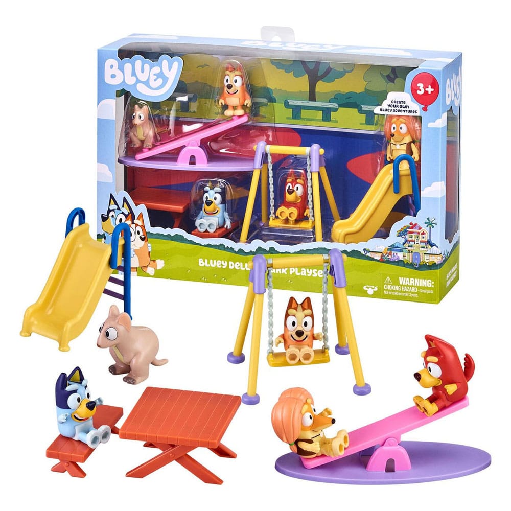 Bluey Mini Figure Playset Bluey Deluxe playground P066615