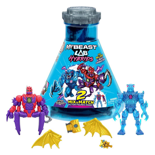 Mr. Beast Lab Hybrids Series 2 Mini Figuren 2er-Pack Spider vs Energy Panther 11 cm P066627