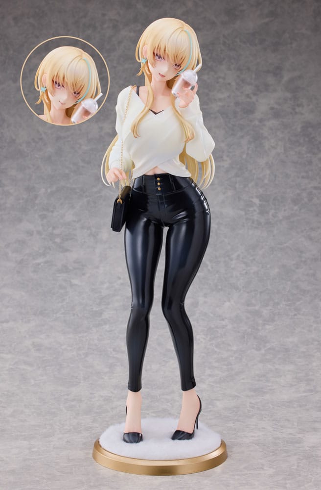 Original Character Statue 1/4 Aoi Koigakubo Illustrated by Fujiko Leather Pants Deluxe Edition 42 cm P053950