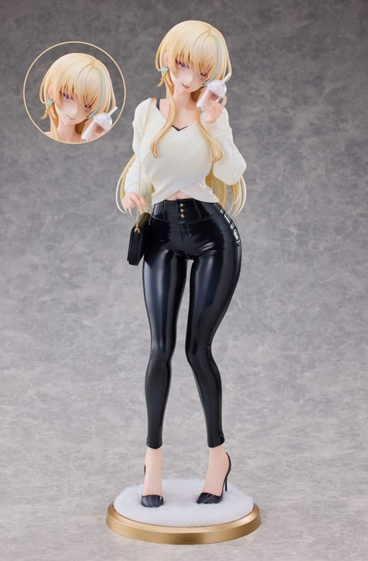 Original Character Statue 1/4 Aoi Koigakubo Illustrated by Fujiko Leather Pants Deluxe Edition 42 cm P053950