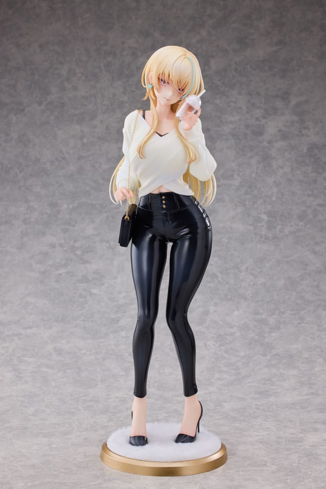 Original Character Statue 1/4 Aoi Koigakubo Illustrated by Fujiko Leather Pants Deluxe Edition 42 cm P053950