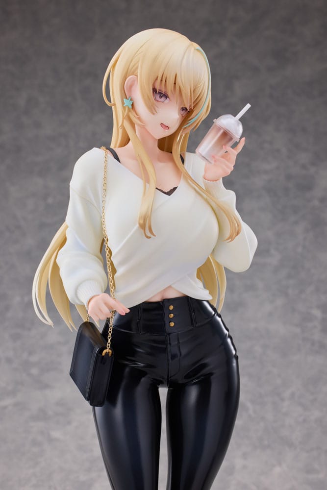 Original Character Statue 1/4 Aoi Koigakubo Illustrated by Fujiko Leather Pants Deluxe Edition 42 cm P053950