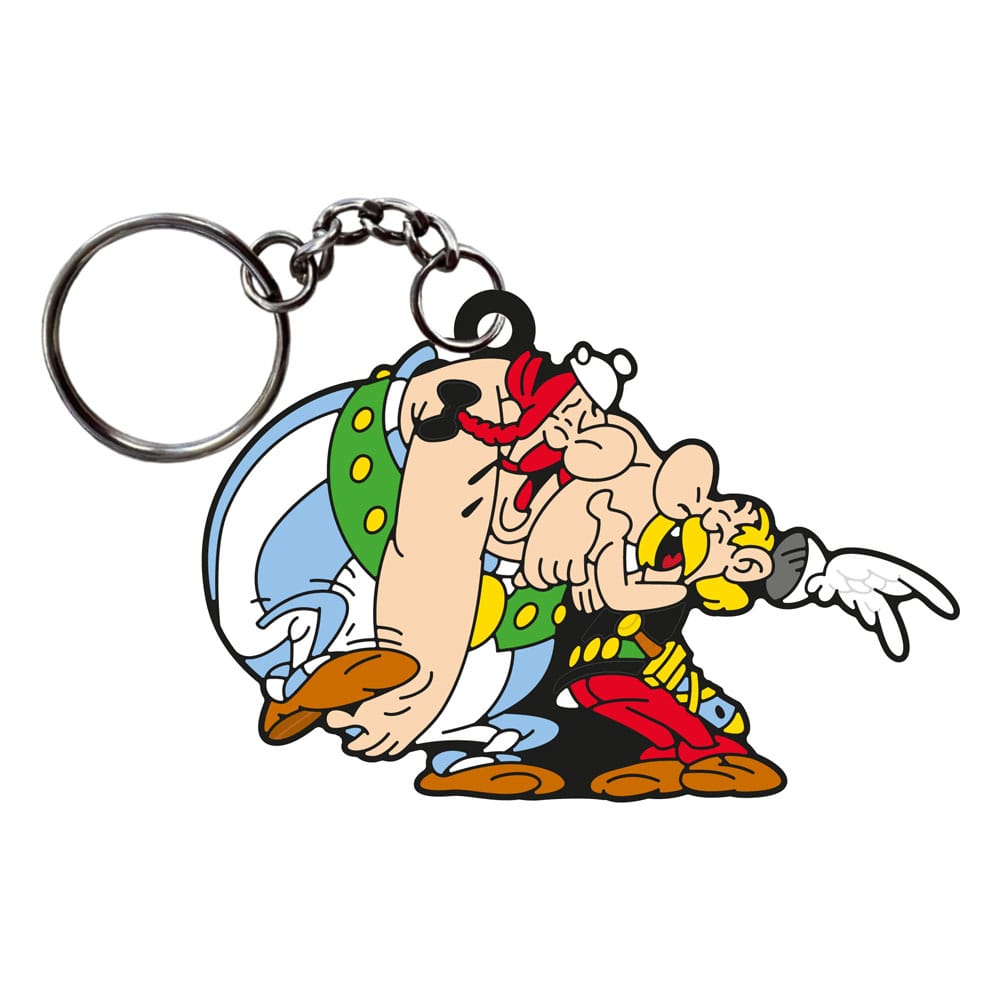 Asterix Keychain Asterix & Obelix Laughing 9 cm P053986