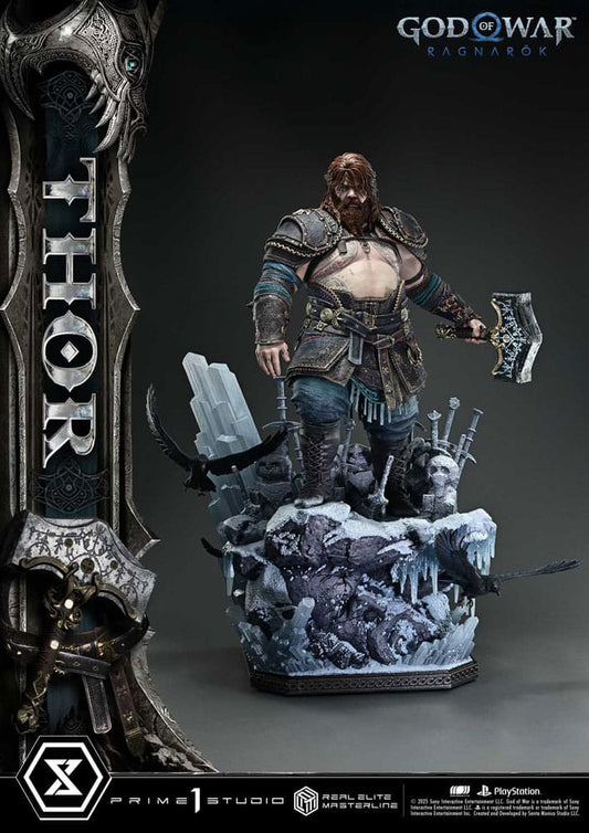 God of War: Ragnarök Real Elite Masterline Series Statue 1/3 Thor 105 cm P054056
