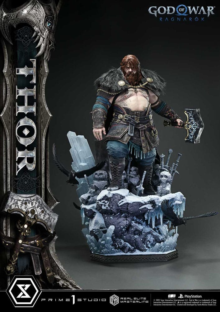 God of War: Ragnarök Real Elite Masterline Series Statue 1/3 Thor 105 cm P054056