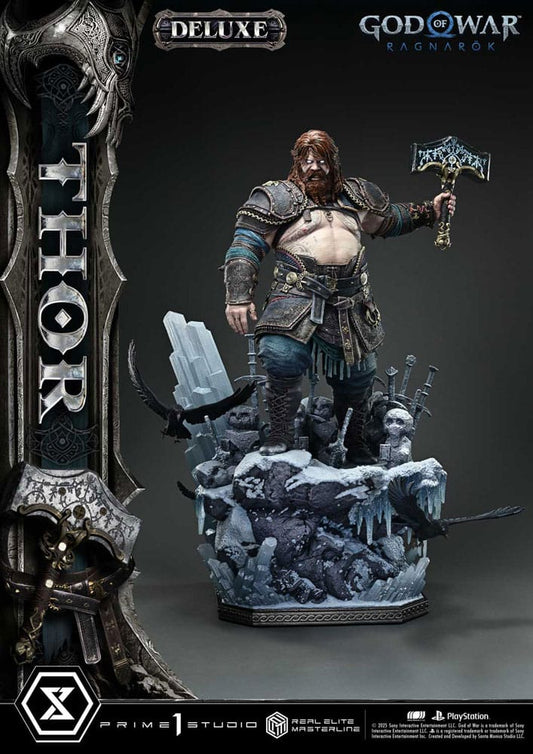 God of War: Ragnarök Real Elite Masterline Series Statue 1/3 Thor Deluxe Version 105 cm P054057