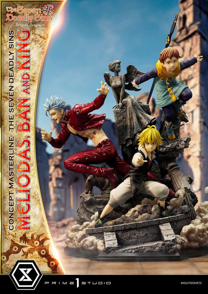 Seven Deadly Sins Concept Masterline Series Statue Meliodas, Ban and King 55 cm P054091