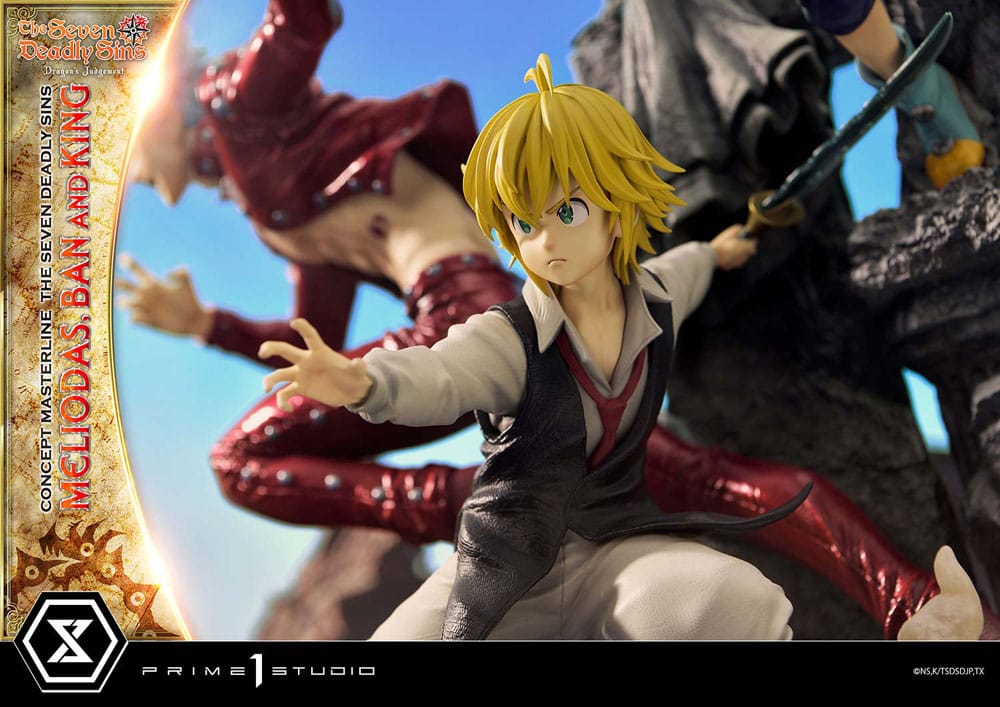 Seven Deadly Sins Concept Masterline Series Statue Meliodas, Ban and King 55 cm P054091