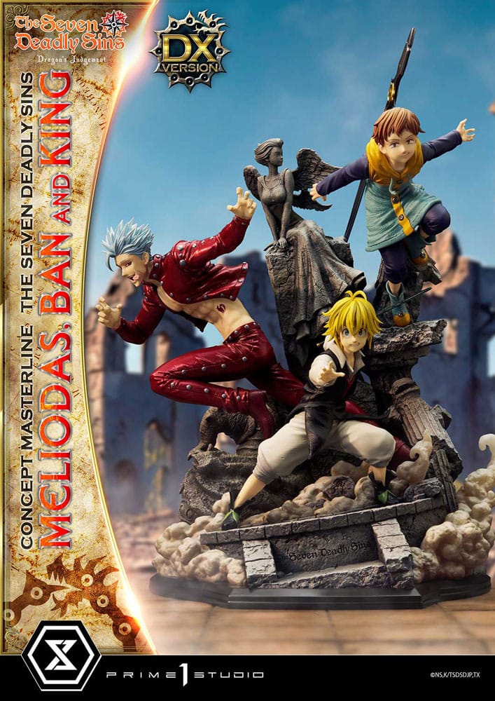 Seven Deadly Sins Concept Masterline Series Statue Meliodas, Ban and King Deluxe Version 55 cm P054092