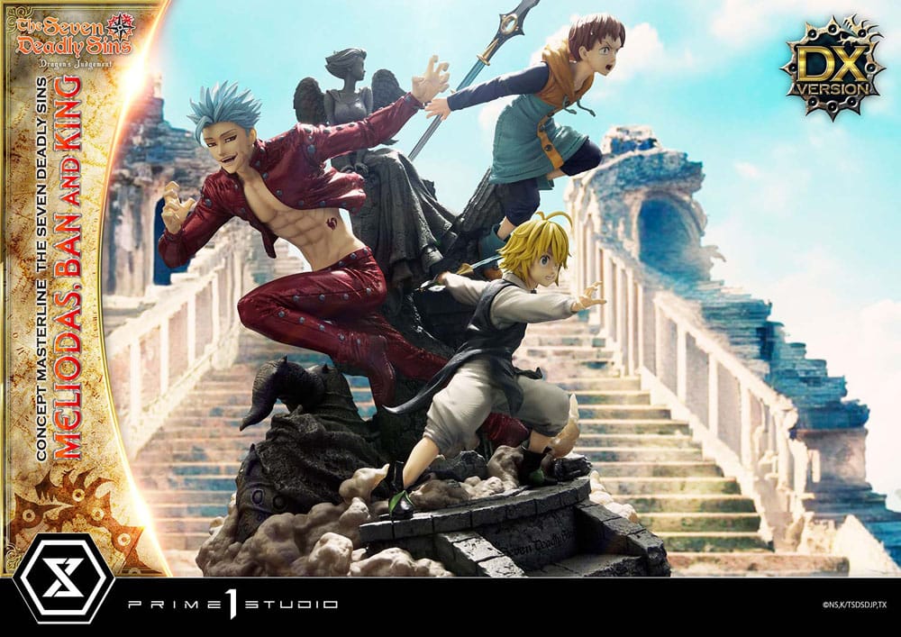 Seven Deadly Sins Concept Masterline Series Statue Meliodas, Ban and King Deluxe Version 55 cm P054092