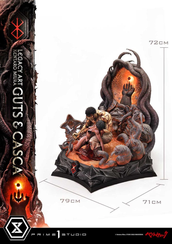 Berserk Ultimate Legacy Art Kentaro Miura Statue 1/4 Guts & Casca 72 cm P054114