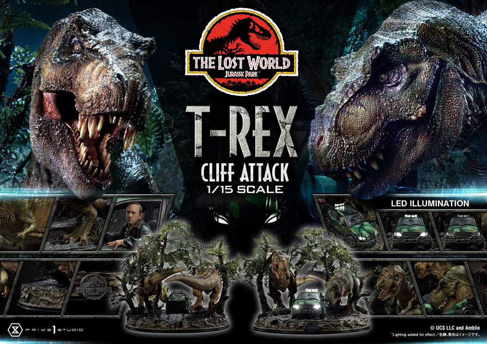 Jurassic World: The Lost World Statue 1/15 T-Rex Cliff Attack 53 cm P054118