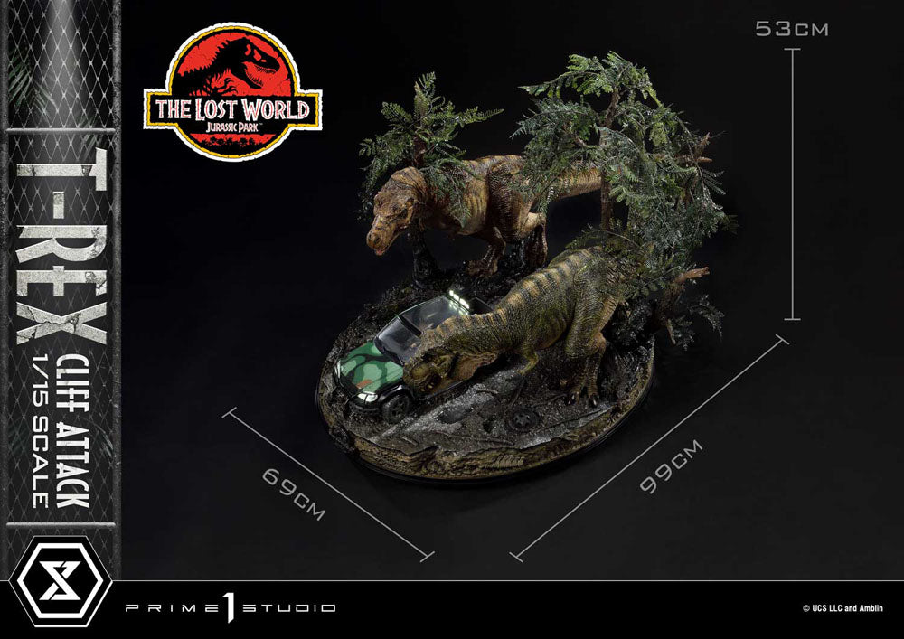 Jurassic World: The Lost World Statue 1/15 T-Rex Cliff Attack 53 cm P054118