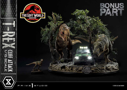 Jurassic World: The Lost World Statue 1/15 T-Rex Cliff Attack Bonus Version 53 cm P054119