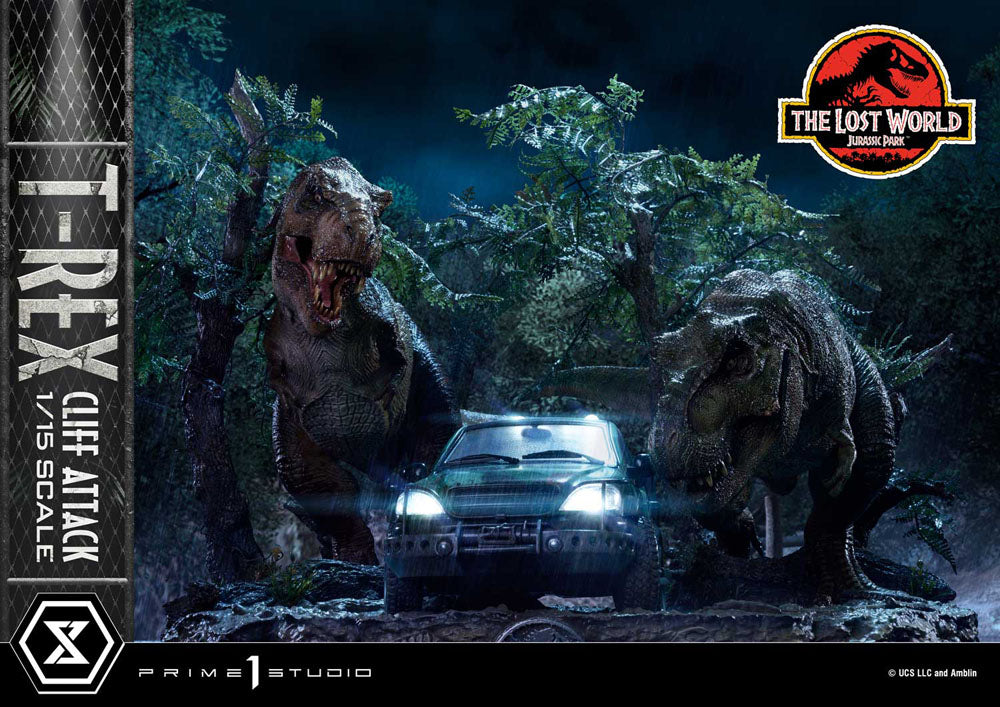 Jurassic World: The Lost World Statue 1/15 T-Rex Cliff Attack Bonus Version 53 cm P054119